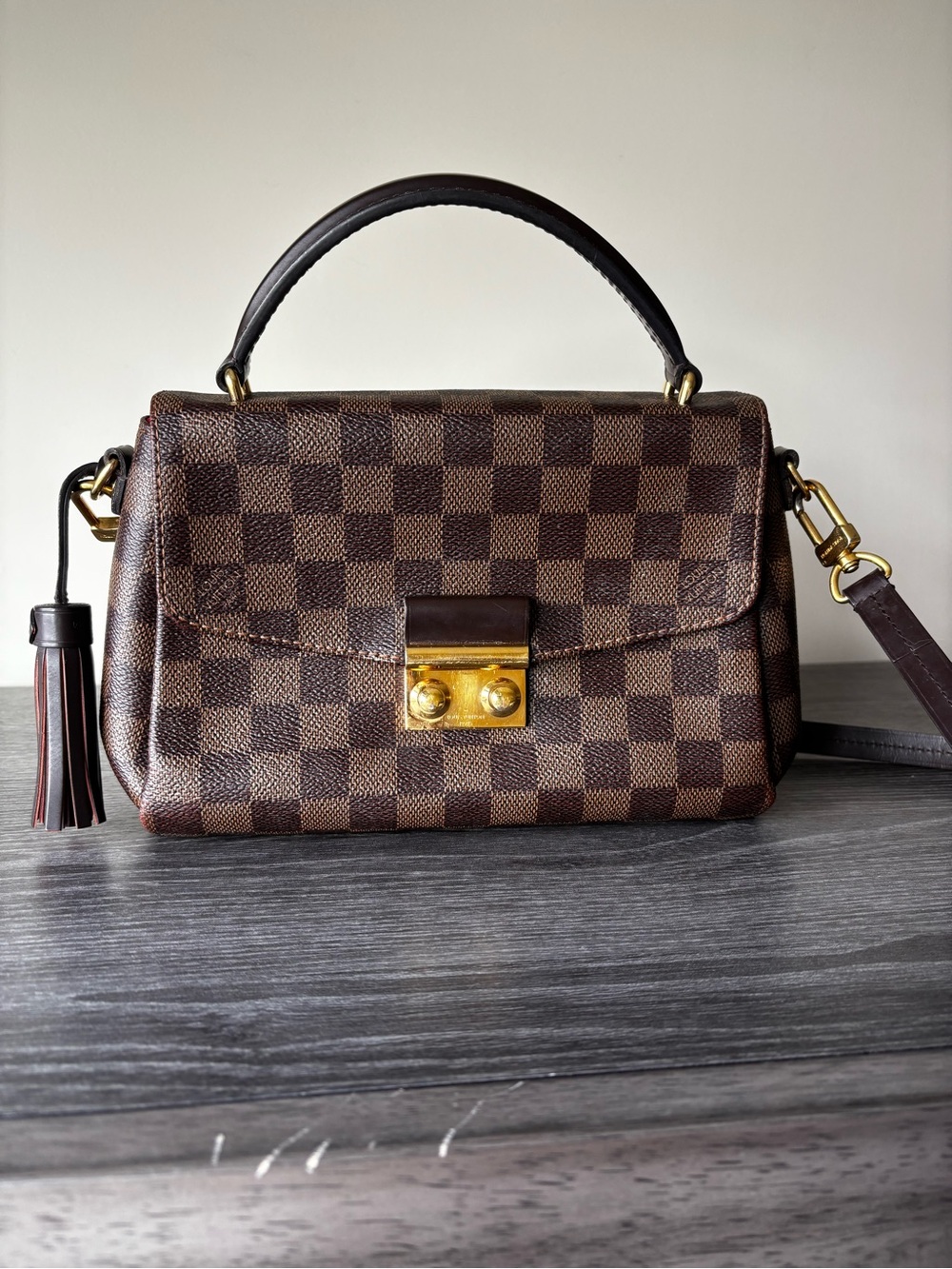 Louis Vuitton Damier Ebene Croissette Crossbody